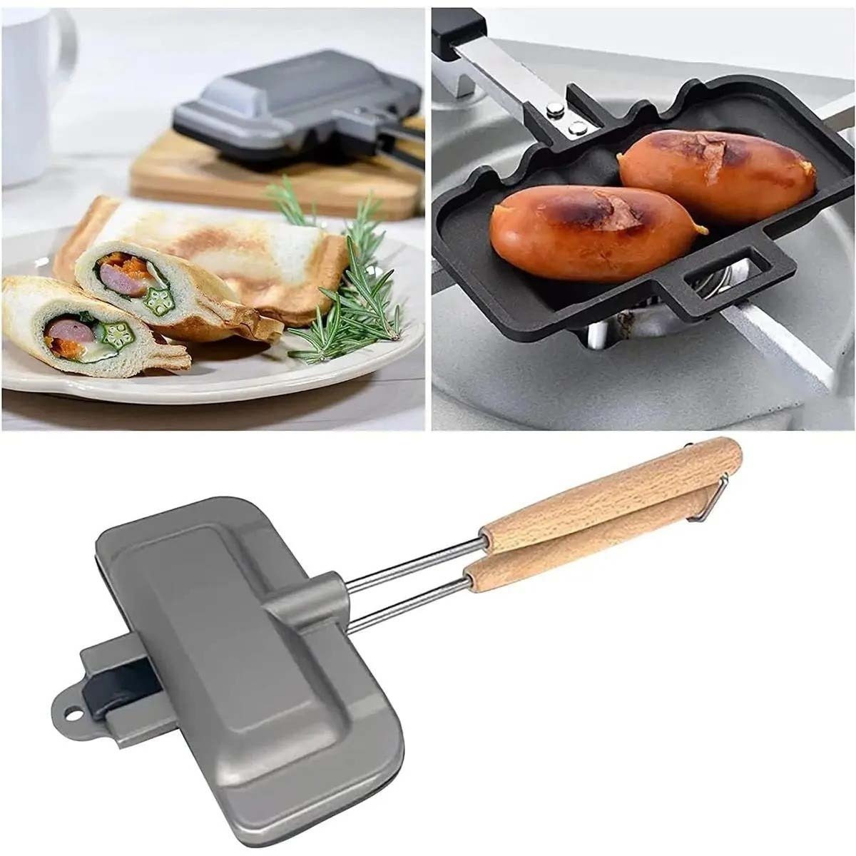 Breakfast Sandwich Maker, 4w1h - Hot Dog Press ulasan dan harga