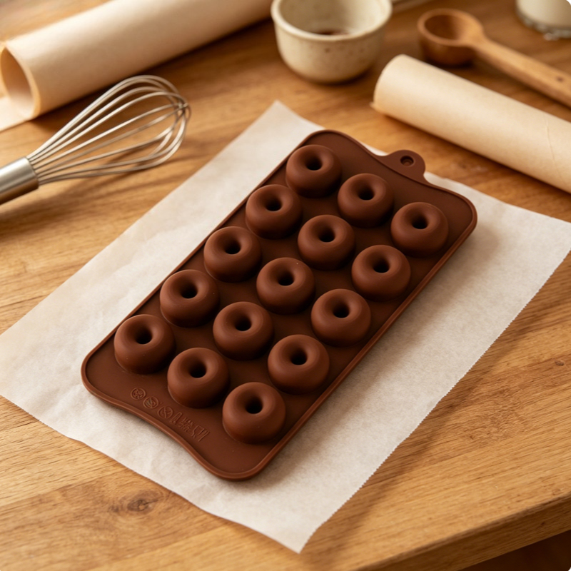 1pc donut silicone cake mold n - Donut Mold Silicone ulasan dan harga