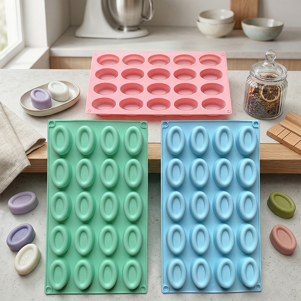 20 cavity oval donut silicone  - Donut Mold Silicone ulasan dan harga