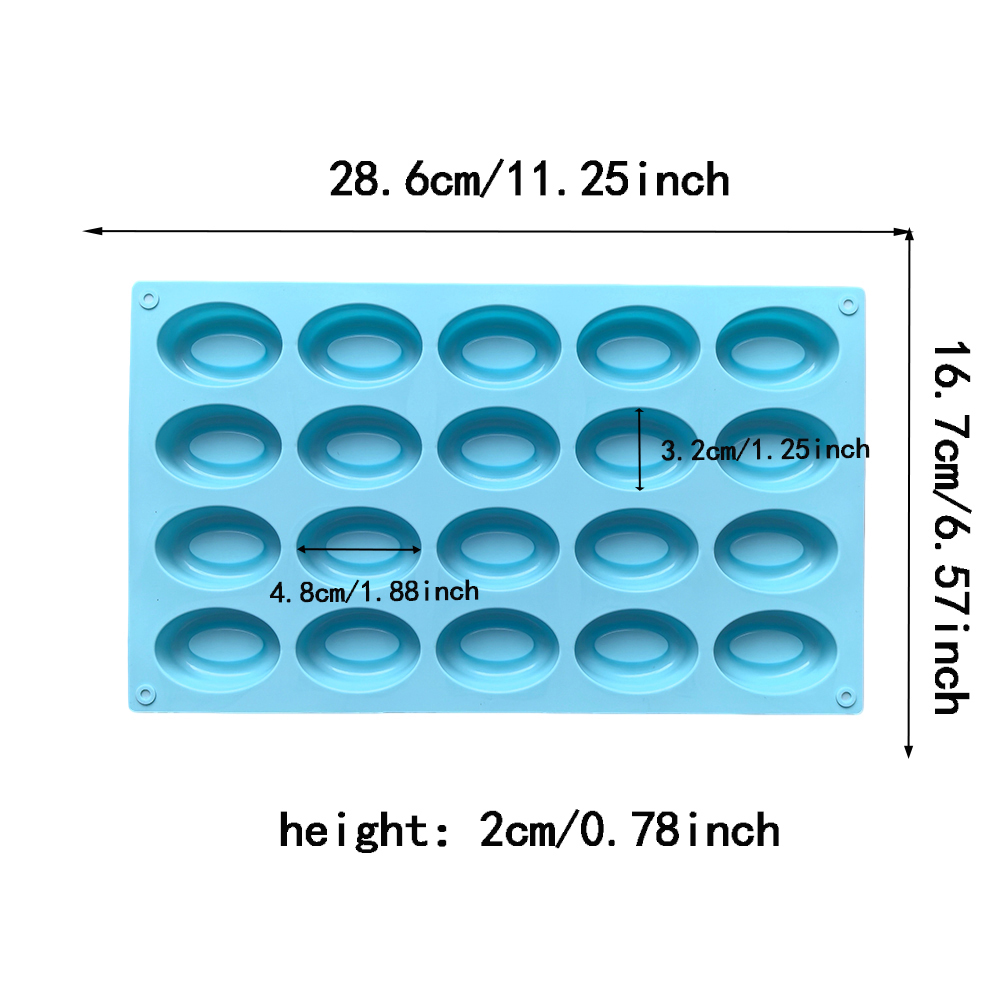 20 cavity oval donut silicone  - Donut Mold Silicone ulasan dan harga