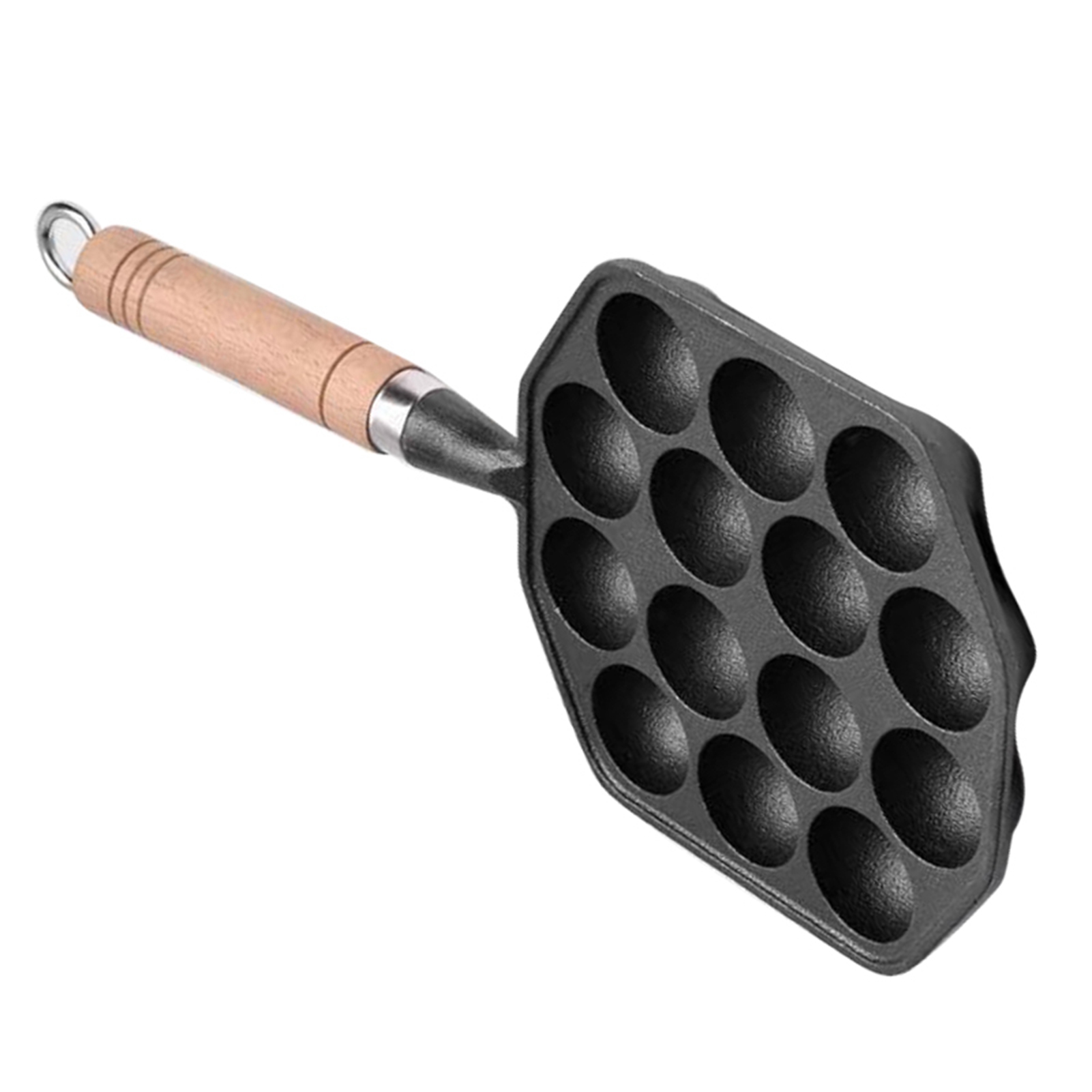 14 Holes Takoyaki Pan Nonstick - Mini Pancake Griddle ulasan dan harga