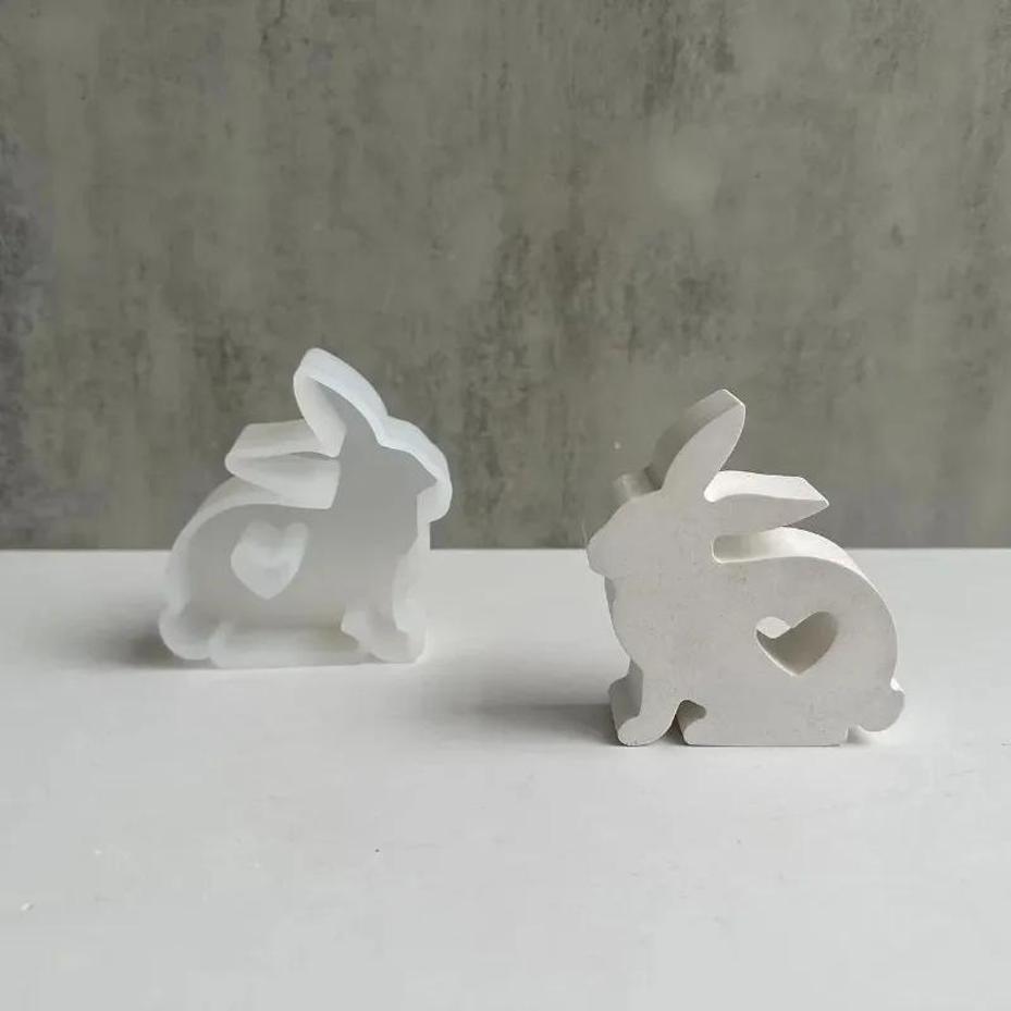 1Pcs Heart Shaped Bunny Silico - Bunny Cake Mold ulasan dan harga