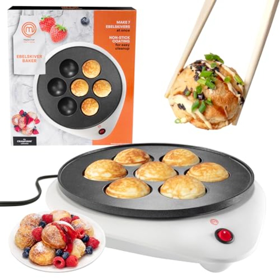MasterChef Electric Ebelskiver - Takoyaki Grill Plate ulasan dan harga