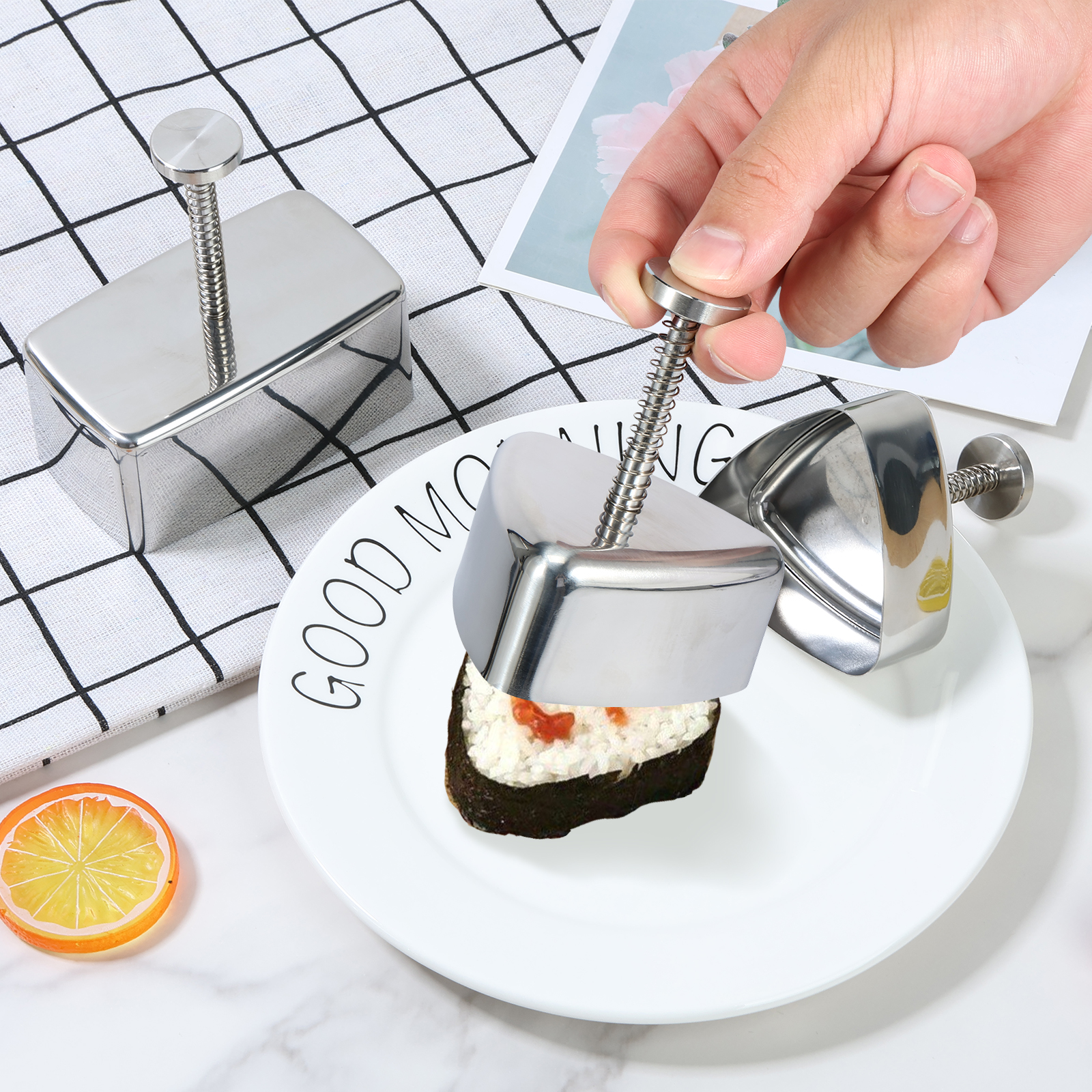 Onigiri Mold Non-stick Stainle - Spring Roll Wrapper ulasan dan harga