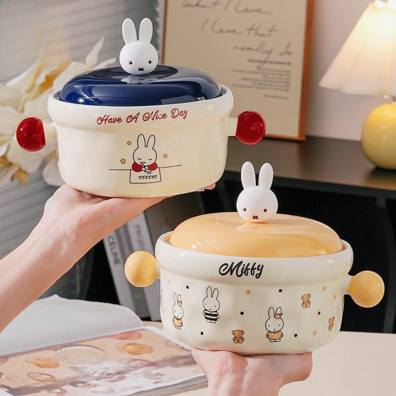 Miffy Cute Cartoon Ceramic Noo - Dim Sum Basket ulasan dan harga