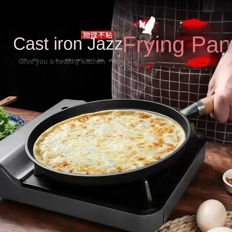 2026 Thick cast iron flat bott - Danish Pancake Pan ulasan dan harga