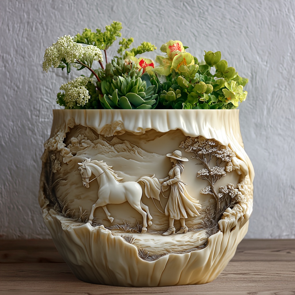 Beauty holding horse relief su - Potsticker Mold ulasan dan harga