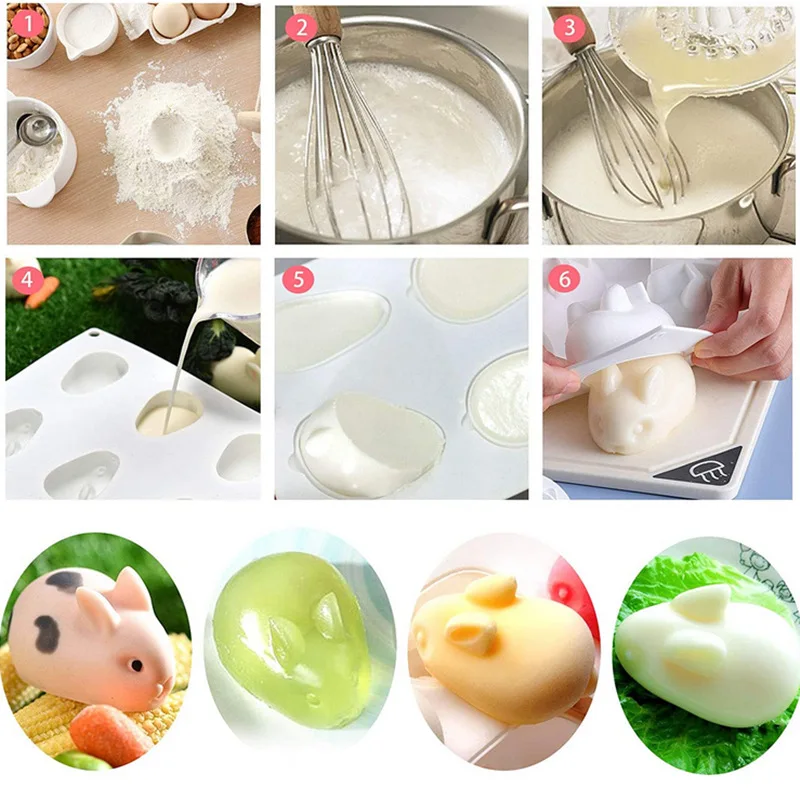 Silicone 3D Bunny Rabbit Cake  - Bunny Cake Mold ulasan dan harga
