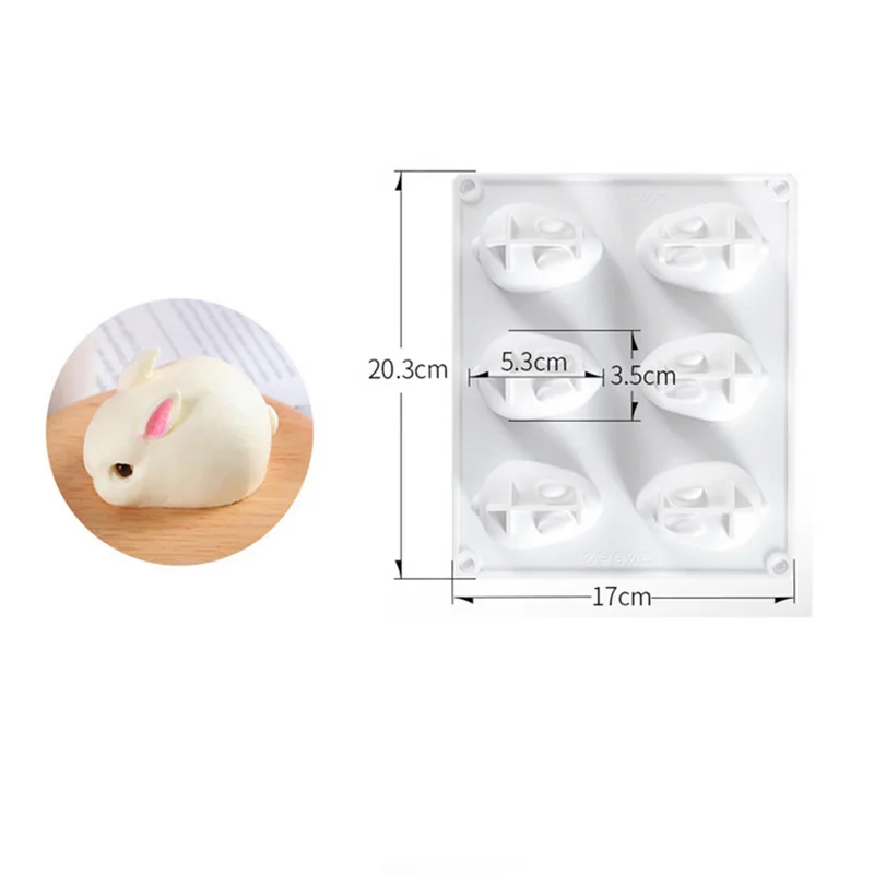 Silicone 3D Bunny Rabbit Cake  - Bunny Cake Mold ulasan dan harga