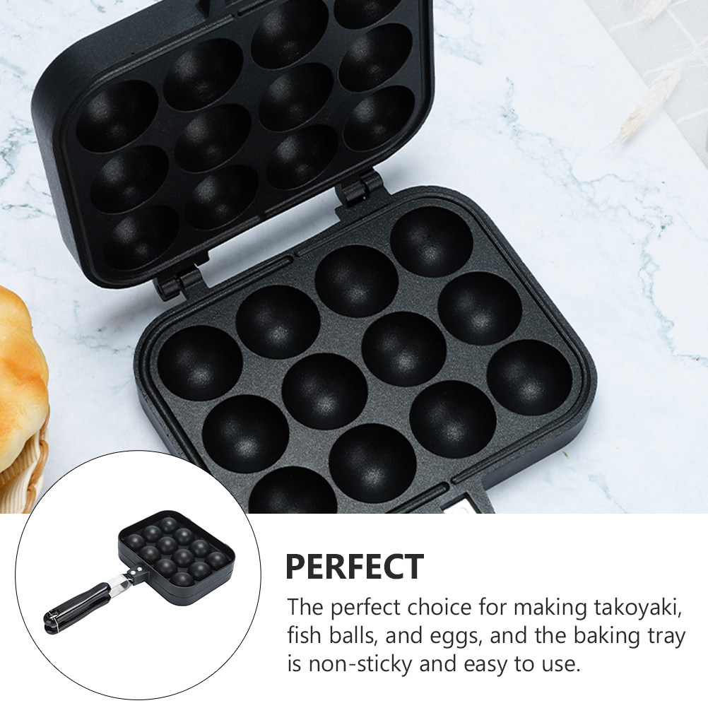 Household Egg Pan 12-Holes Non - Takoyaki Grill Plate ulasan dan harga