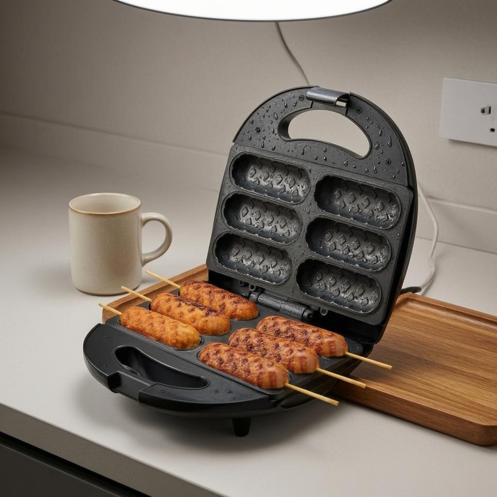 Corn Dog Maker Double-Sided He - Corn Dog Stick ulasan dan harga
