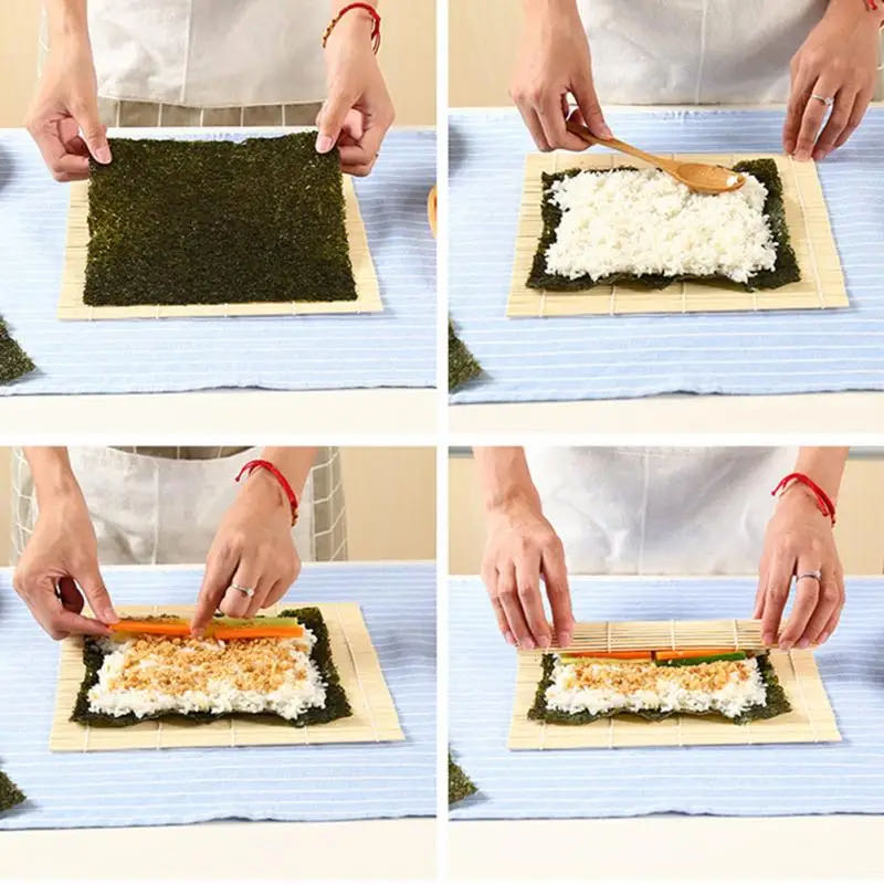 DIY Bamboo Sushi Maker Rolling - Spring Roll Wrapper ulasan dan harga
