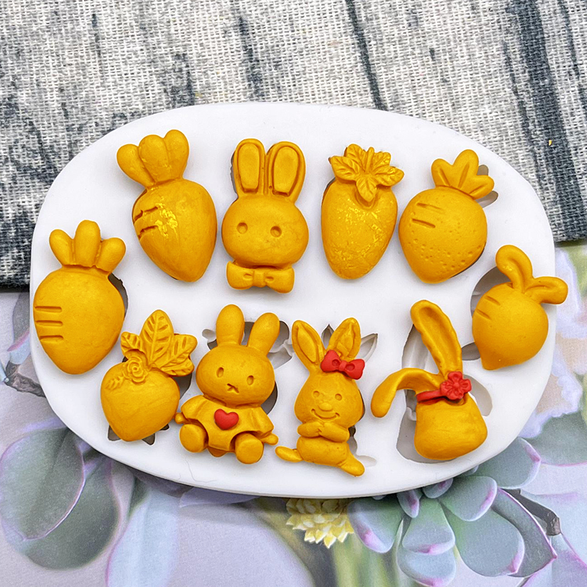 Easter Bunny Rabbit Radish Sil - Bunny Cake Mold ulasan dan harga