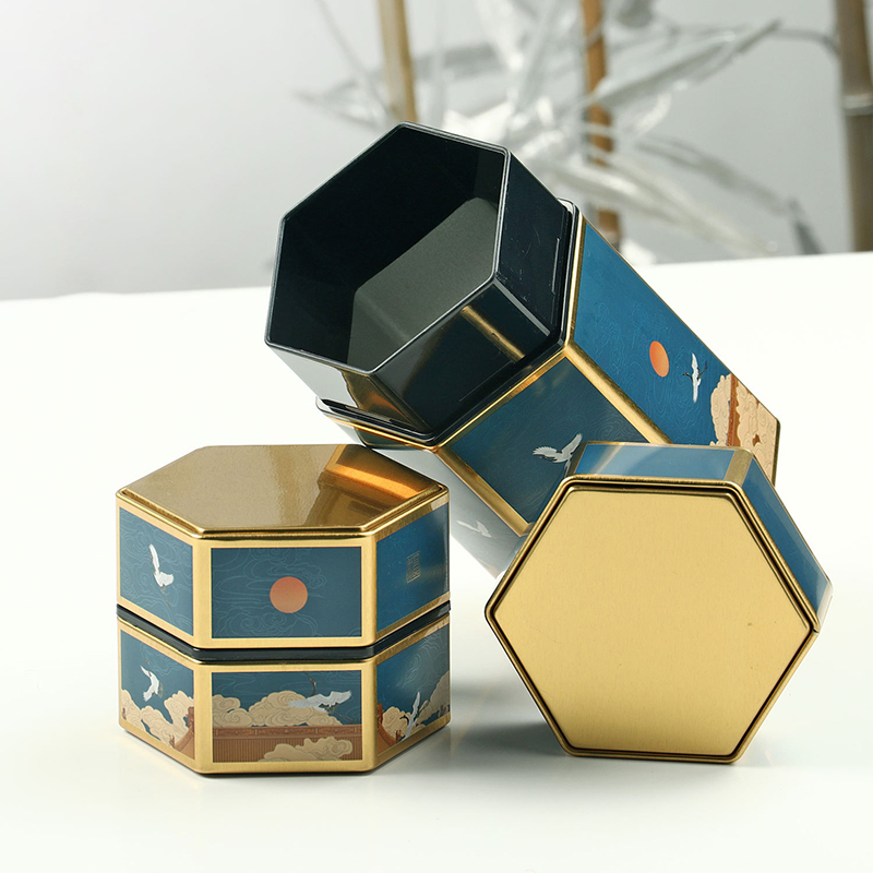 Creative Hexagonal Teapot Tin  - Cast Iron Corn ulasan dan harga