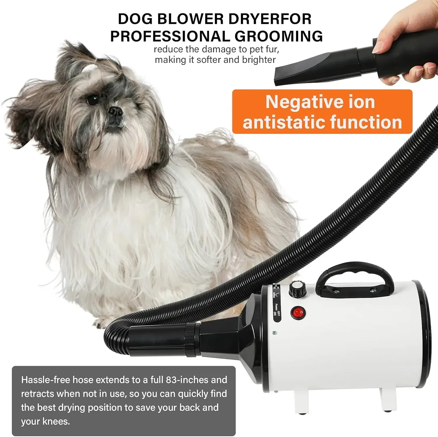 2800W Pet Hair Dryer for Dogs  - Hot Dog Press ulasan dan harga