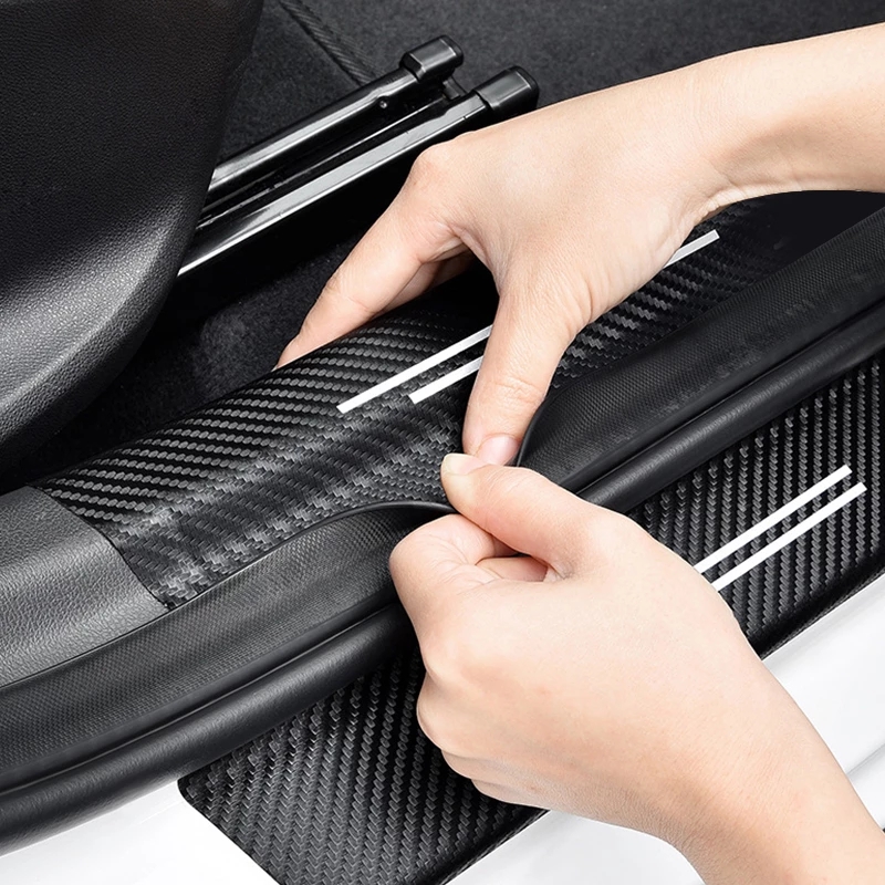 Car Door Sills Scuff Plate Thr - Crepe Pan Carbon ulasan dan harga