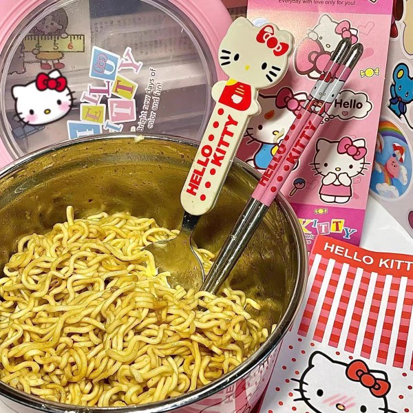 Cute Hello Kitty Stainless Ste - Dim Sum Basket ulasan dan harga