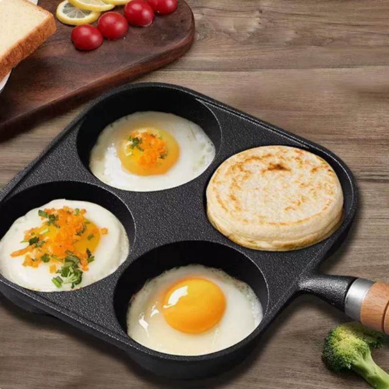 JUSTINLAU 2/4-Hole Omelette Po - Cast Iron Corn ulasan dan harga