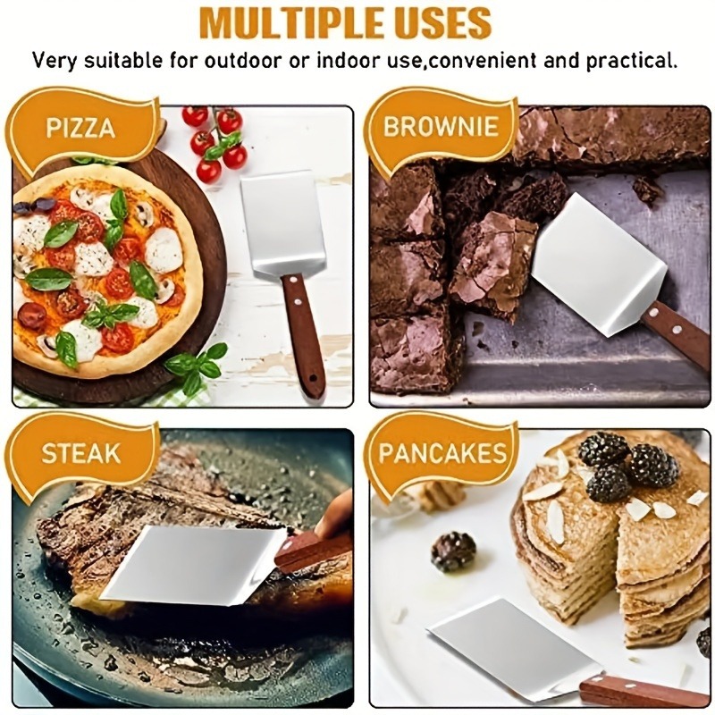 1pc, Brownie Spatula, Metal Br - Okonomiyaki Spatula ulasan dan harga