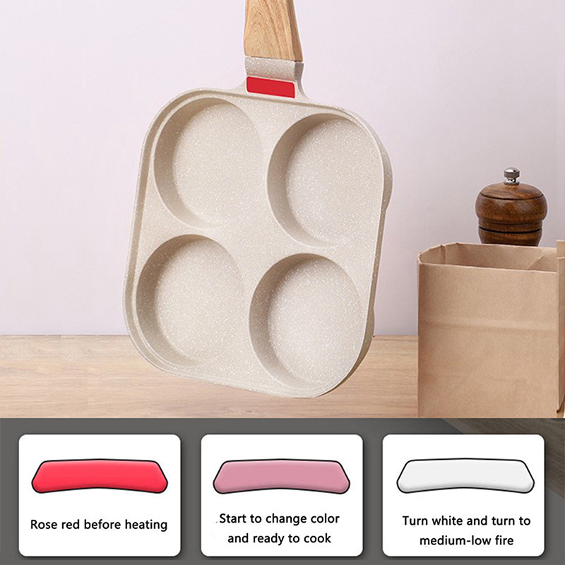 Four Hole Frying Pan With Lid  - Mini Pancake Griddle ulasan dan harga